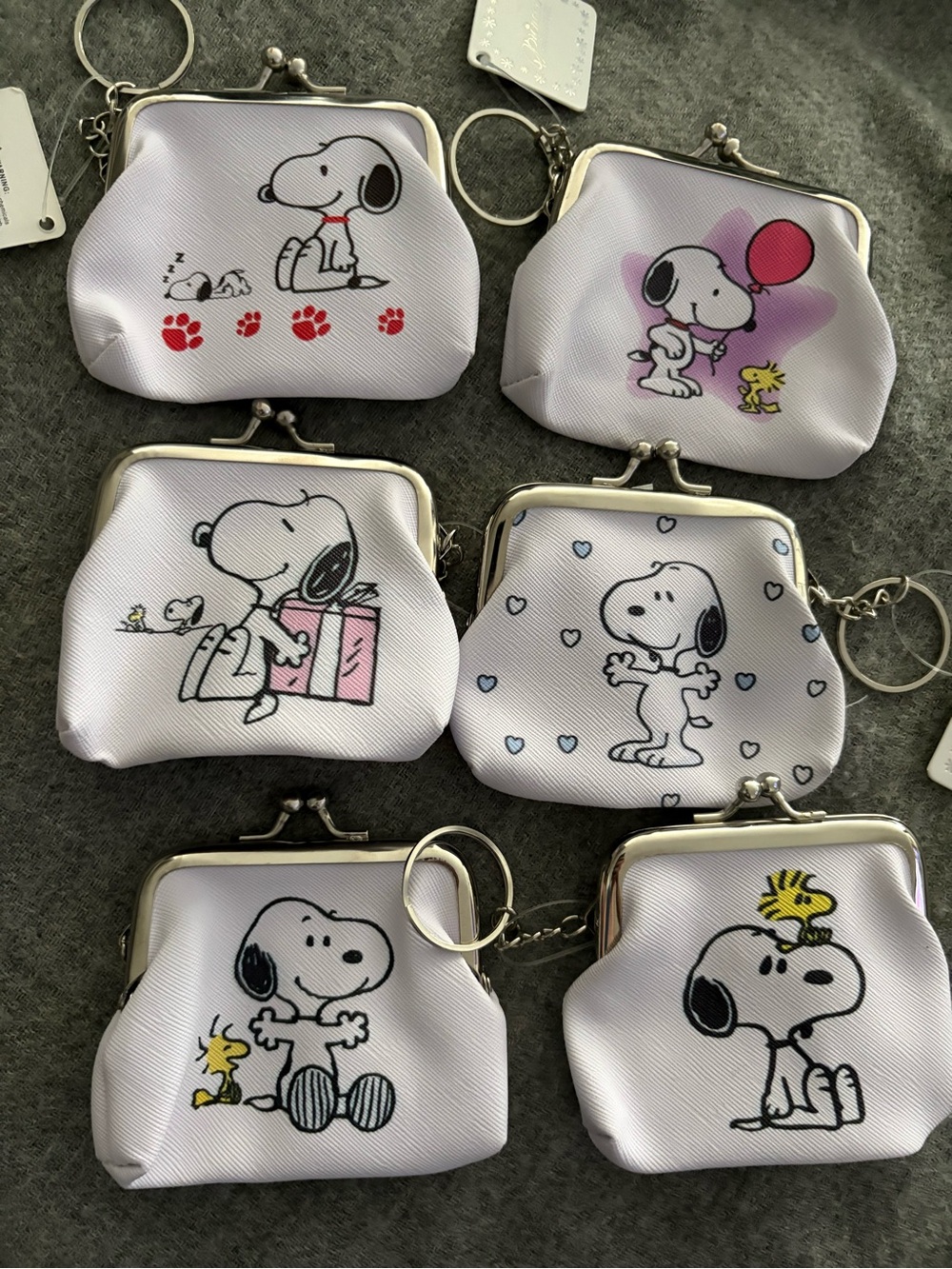 Snoopy Coin Purse Keychain choose your design